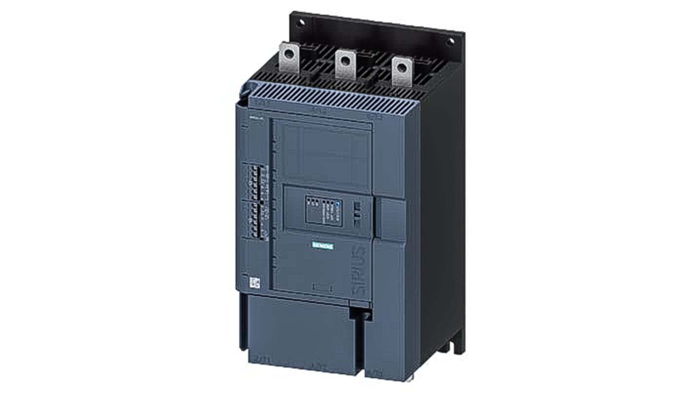 Arrancador suave Siemens 3RW52, 210 A, 480 V ac, 200 kW, trifásico, IP00