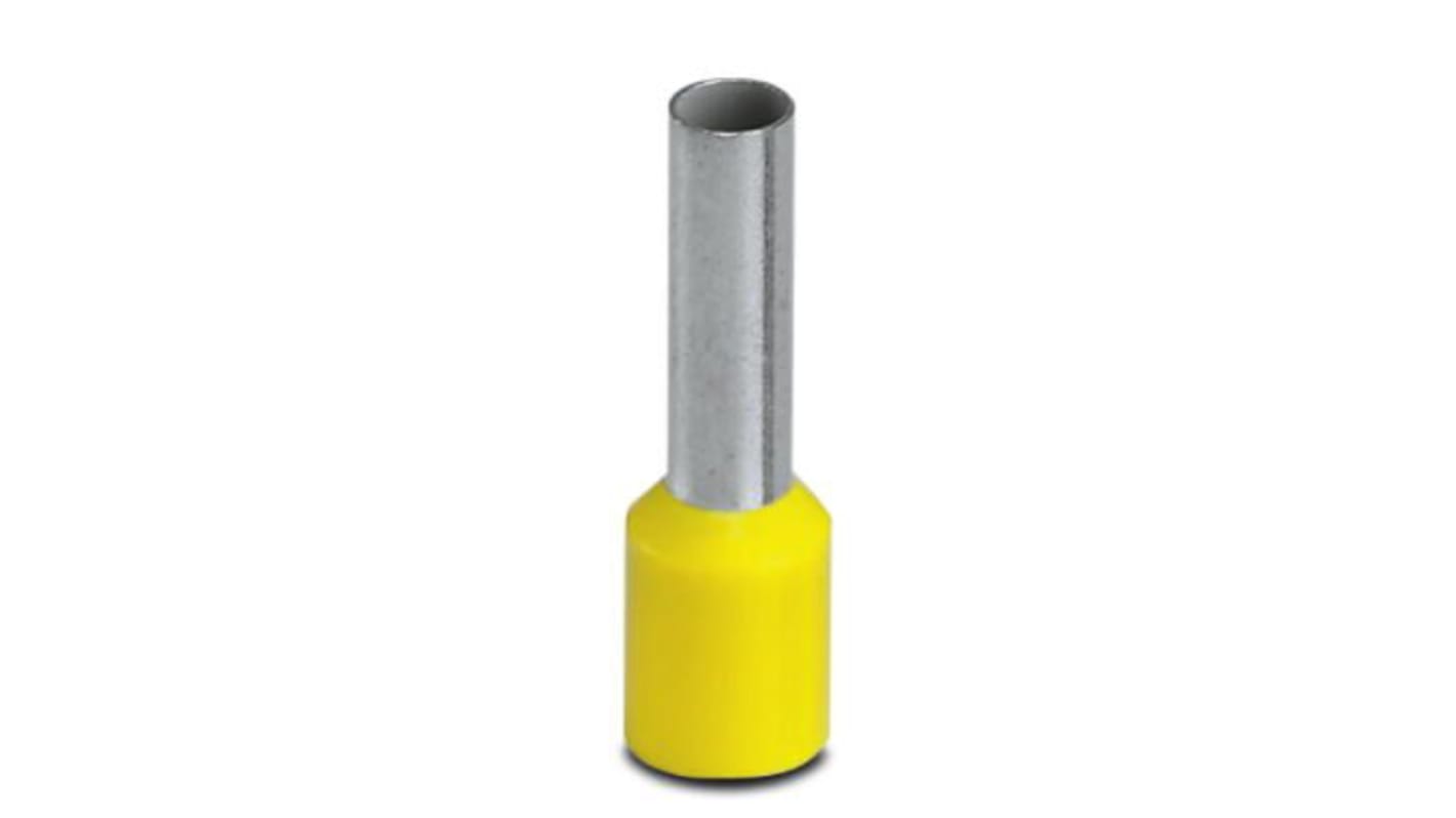 Boccola a crimpare Phoenix Contact, Isolato, Giallo, lunghezza pin 12mm