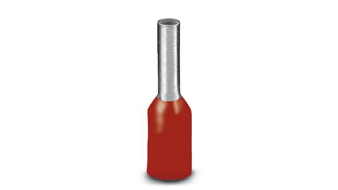 Embout de câblage Phoenix Contact, Rouge, longueur 6mm