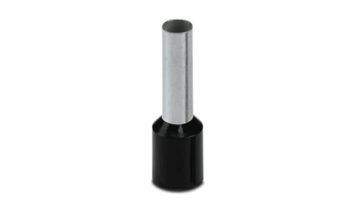 Eaton Insulated Crimp Bootlace Ferrule, 12mm Pin Length, 3.5mm Pin Diameter, Black