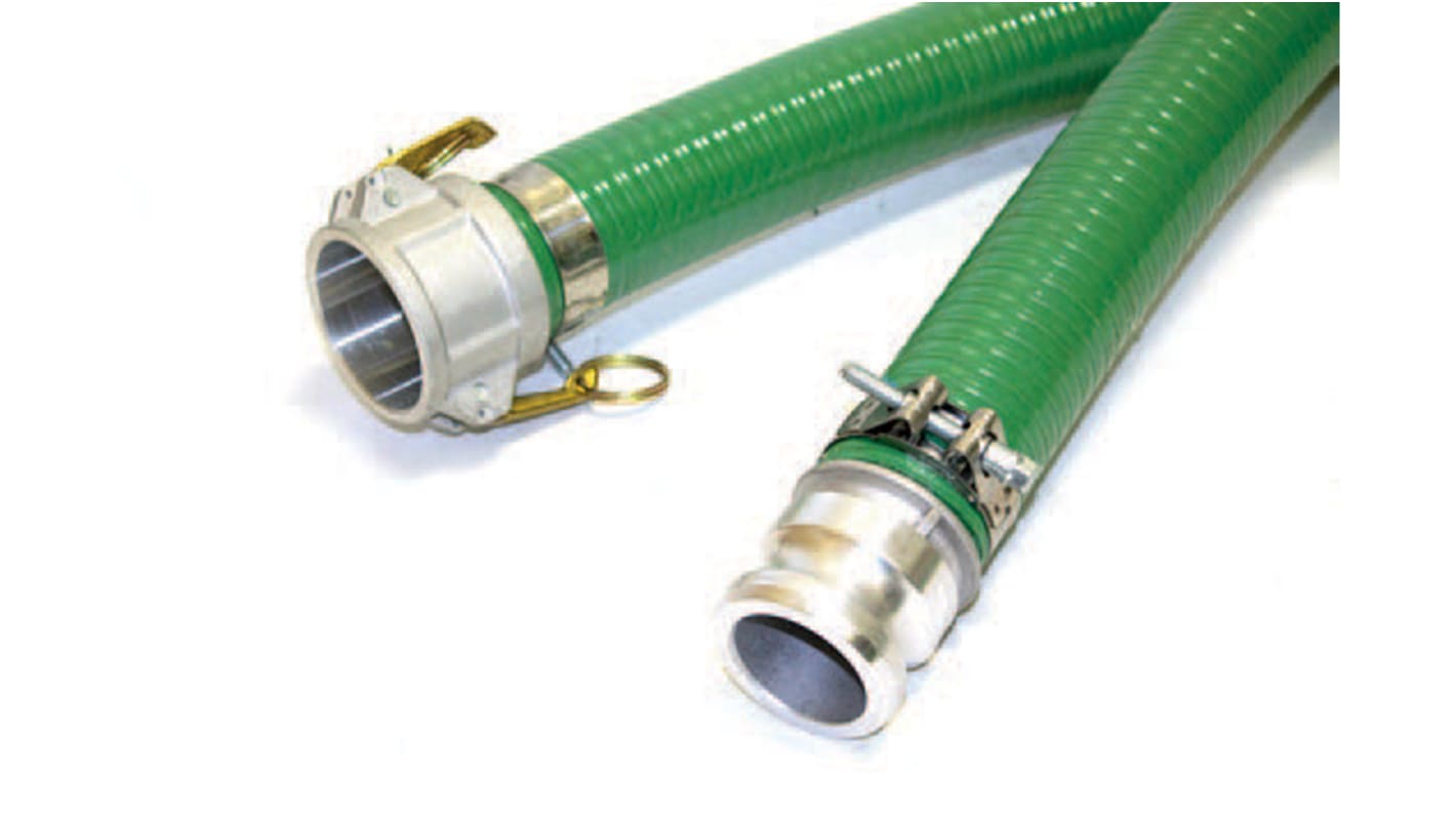 RS PRO Vacuum hose with couplings 2in to 2in, 6m Long