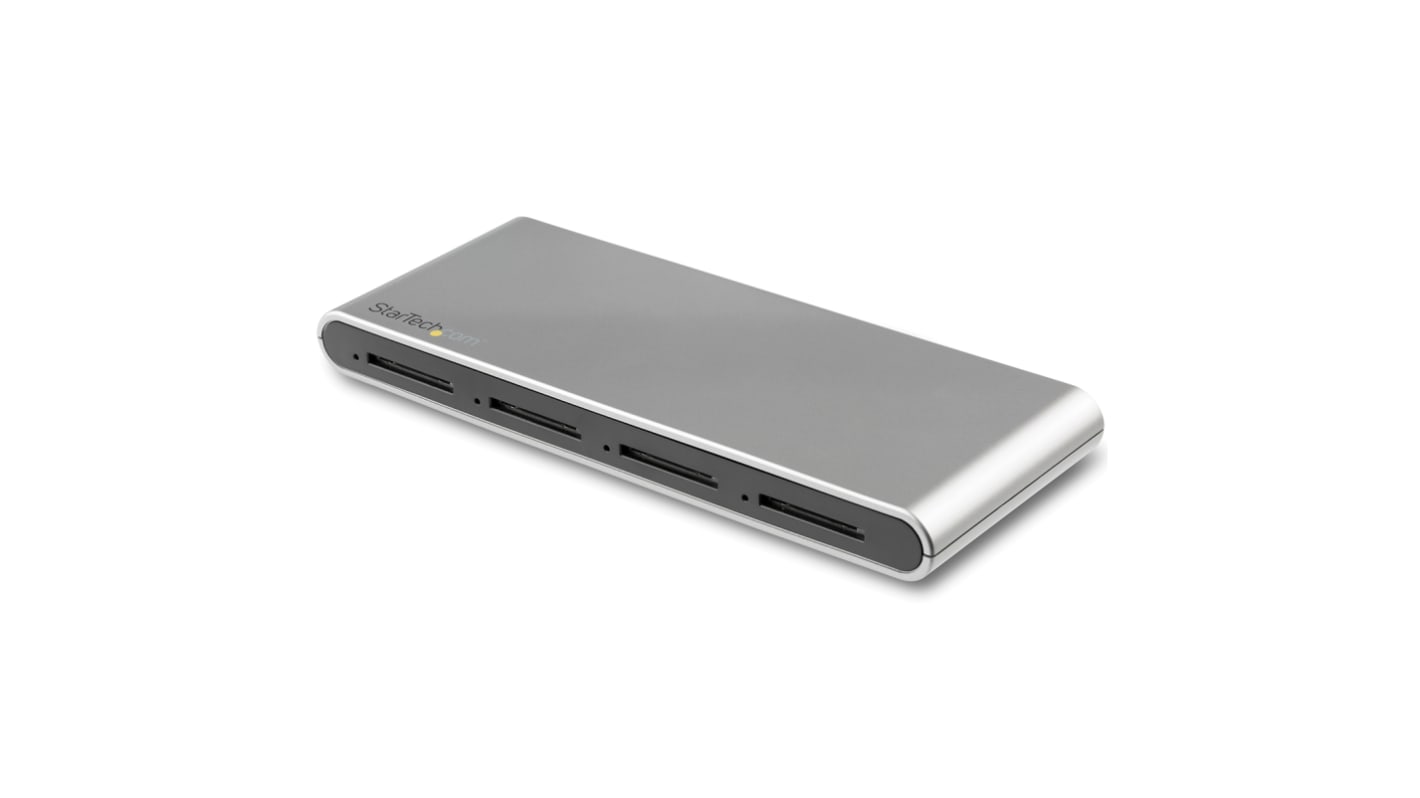 Lector de tarjetas Startech 4SD4FCRU31C, Externo, USB 3.1 4 para MMC, SD