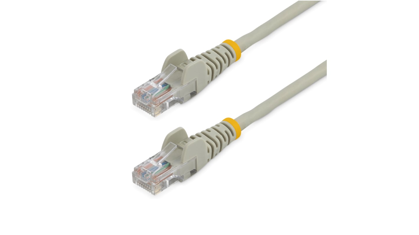 Startech Cat5e Male RJ45 to Male RJ45 Ethernet Cable, U/UTP, Grey PVC Sheath, 7m, CM Rated