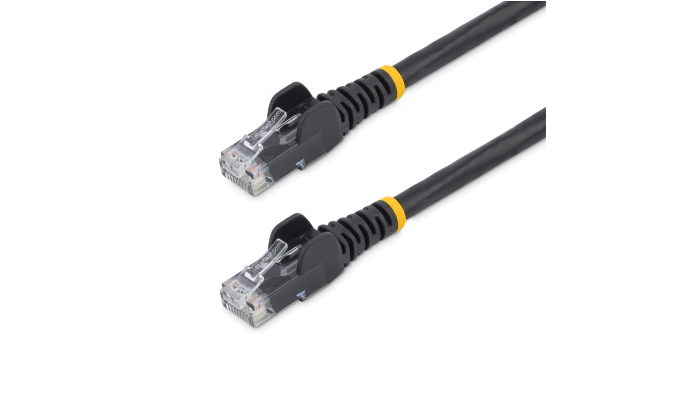 Cavo Ethernet Cat6 (U/UTP) Startech, guaina in PVC col. Nero, L. 1m, Con terminazione