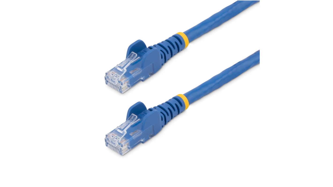 StarTech.com Cat6 Male RJ45 to Male RJ45 Ethernet Cable, U/UTP, Blue PVC Sheath, 15m, CMG Rated