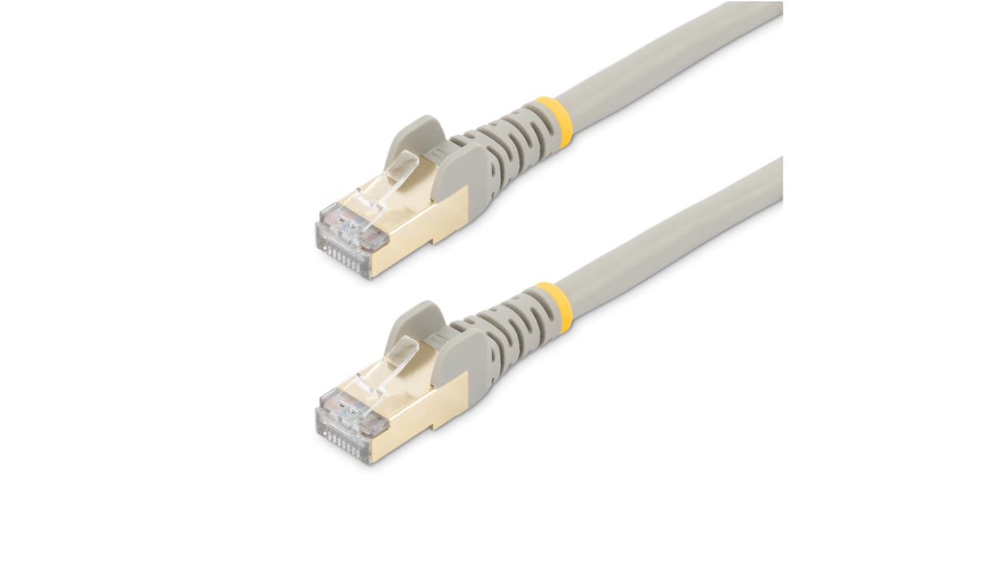 Startech Cat6a Male RJ45 to Male RJ45 Ethernet Cable, STP, Grey PVC Sheath, 2m, CMG Rated