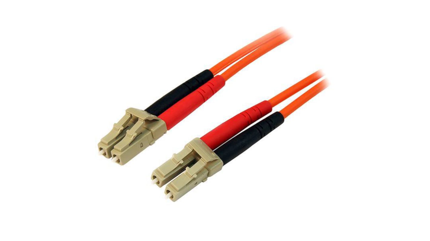 Cable de fibra óptica Startech OM2, con A: LC, con B: LC, long. 3m, funda libre de halógenos y bajo nivel de humo