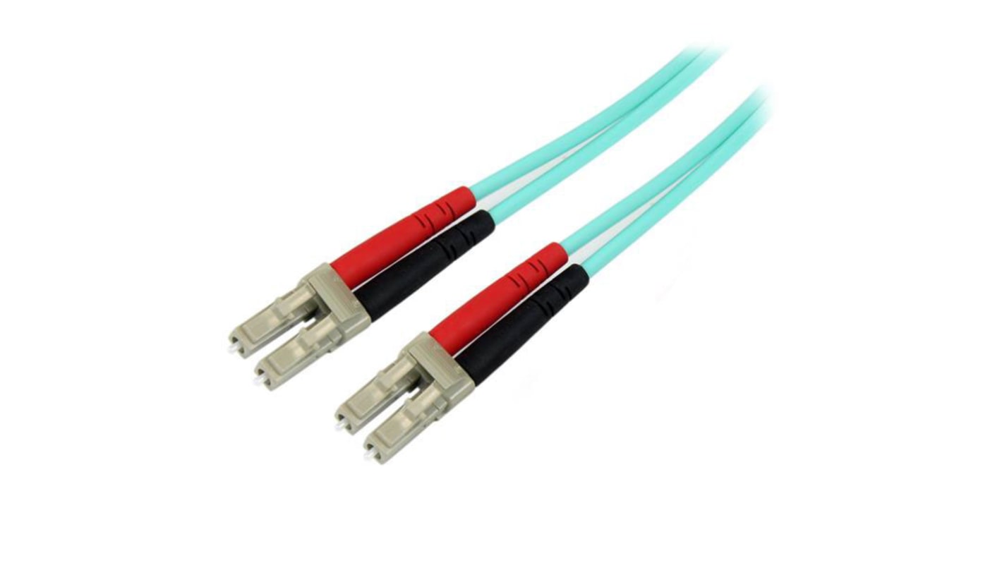 Cable de fibra óptica StarTech.com OM4, con A: LC, con B: LC, long. 2m, funda de , funda libre de halógenos y bajo