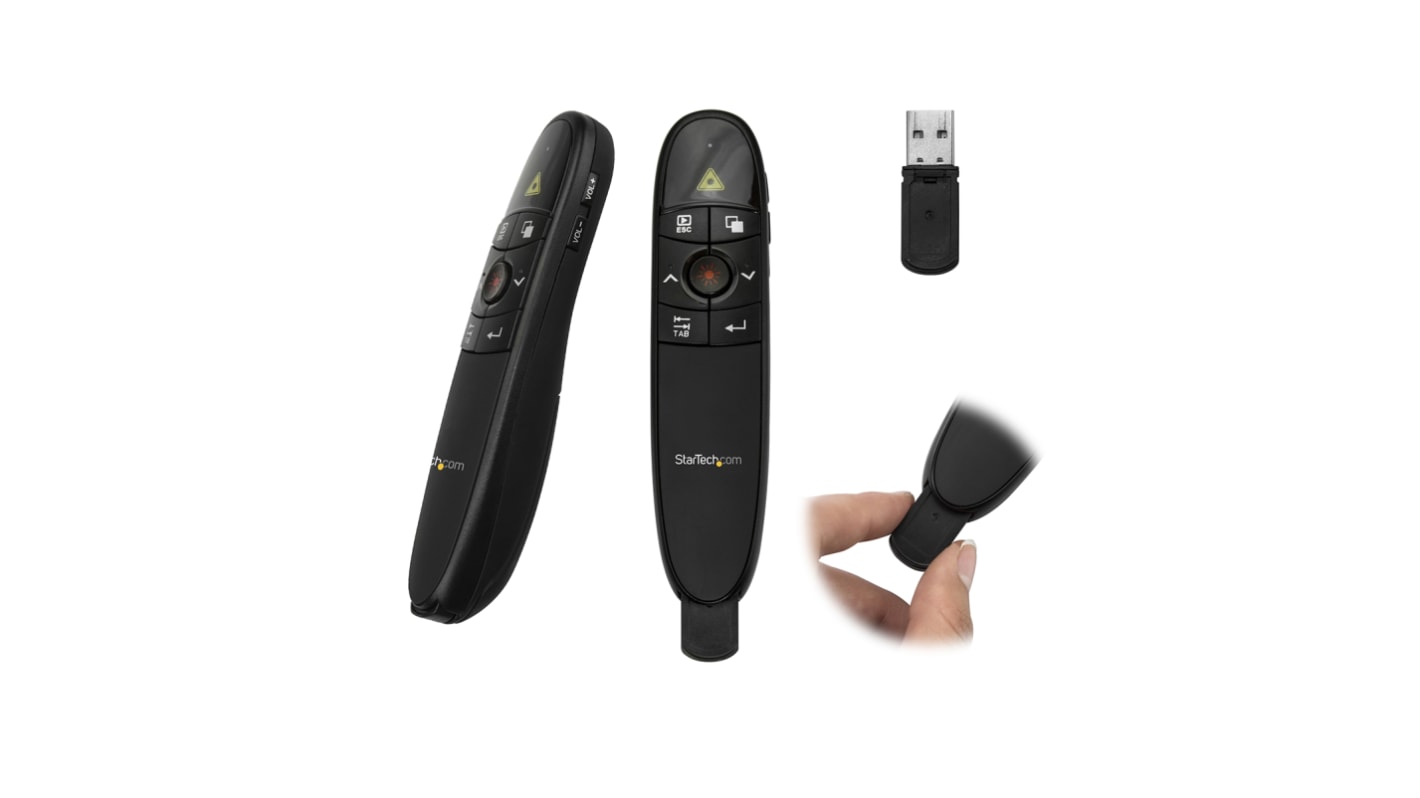 Mando inalámbrico para presentaciones Startech PRESREMOTE Rojo