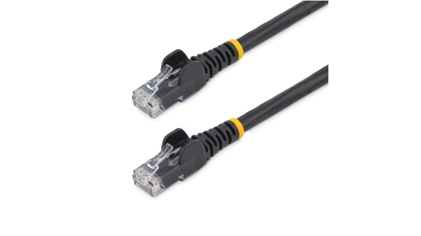 StarTech.com Cat6 Male RJ45 to Male RJ45 Ethernet Cable, U/UTP, Black PVC Sheath, 2m, CMG Rated