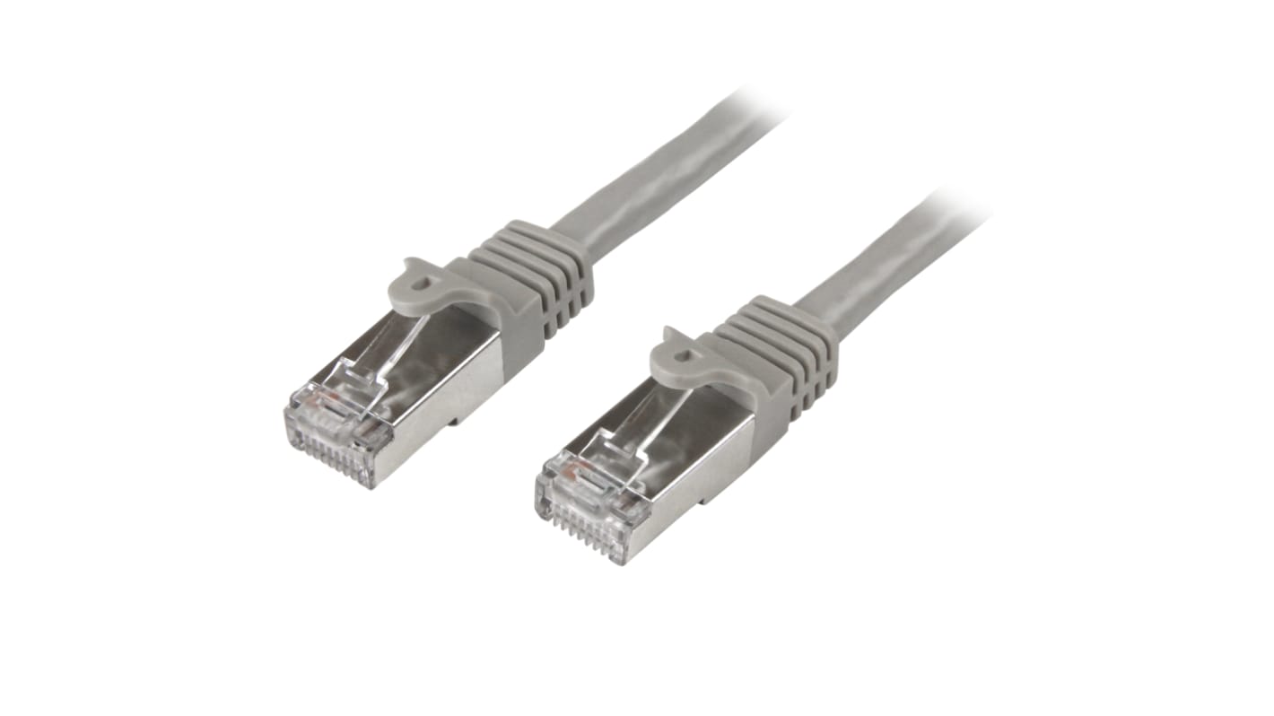 Startech Cat6 Male RJ45 to Male RJ45 Ethernet Cable, S/FTP, Grey PVC Sheath, 2m, CMG Rated