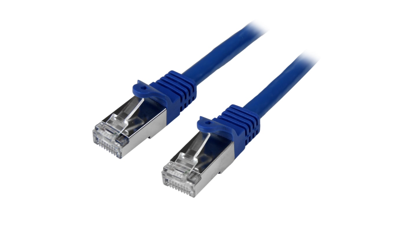 StarTech.com Cat6 Male RJ45 to Male RJ45 Ethernet Cable, S/FTP, Blue PVC Sheath, 2m, CMG Rated