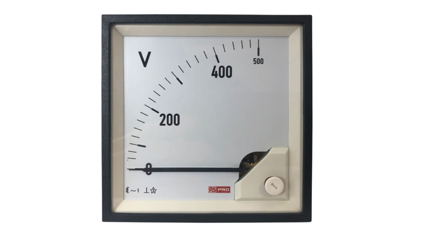 RS PRO Analogue Voltmeter AC, Analogue Display 0.01 RS