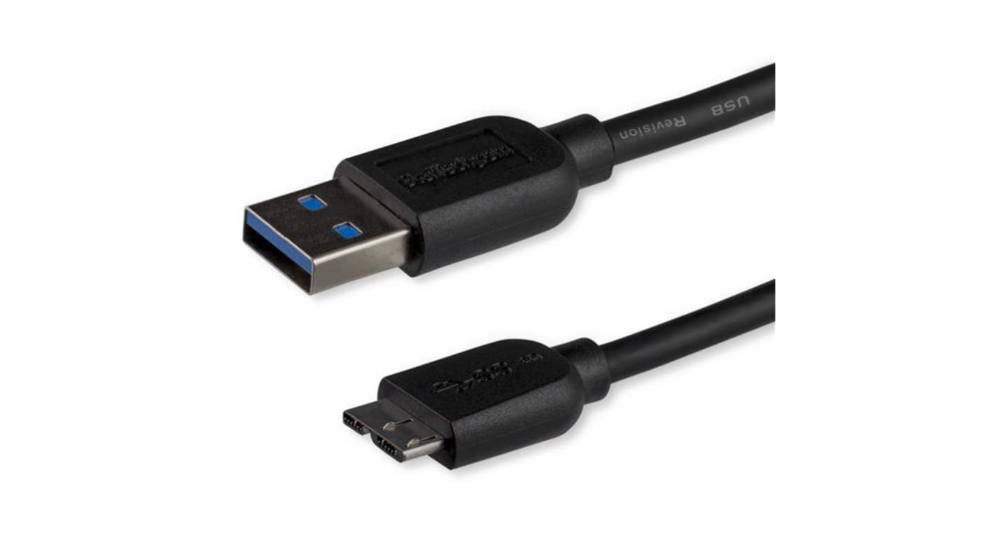 Kabel USB Złącze A USB A Złącze B Micro USB typu B dł. 3m Kabel USB-A do USB Micro-B USB 3.0 kolor: Czarny