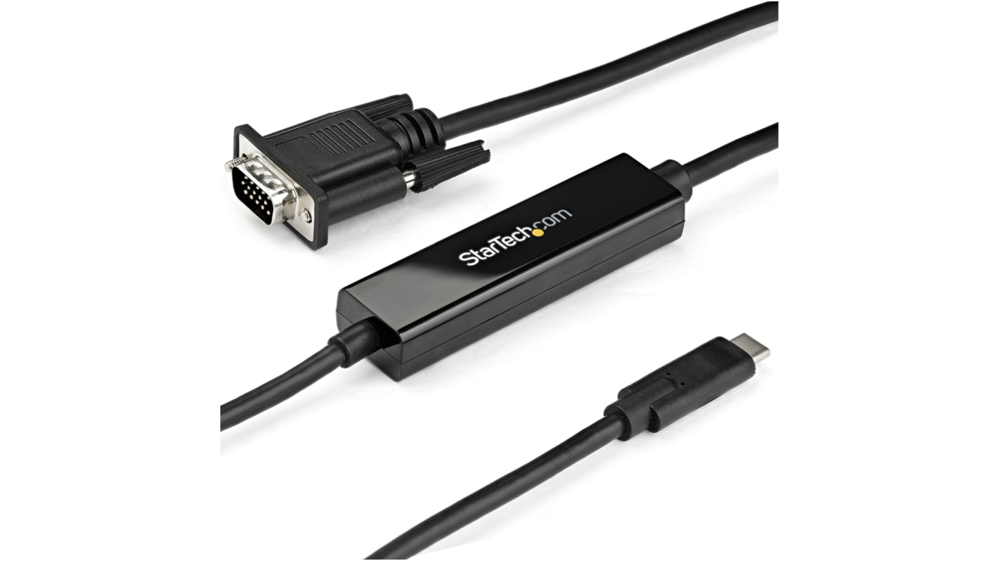 Adaptér, Thunderbolt 3, počet zobrazení: 1, 1920 x 1200, typ USB: USB C, video připojení: VGA, standard: USB 3.1