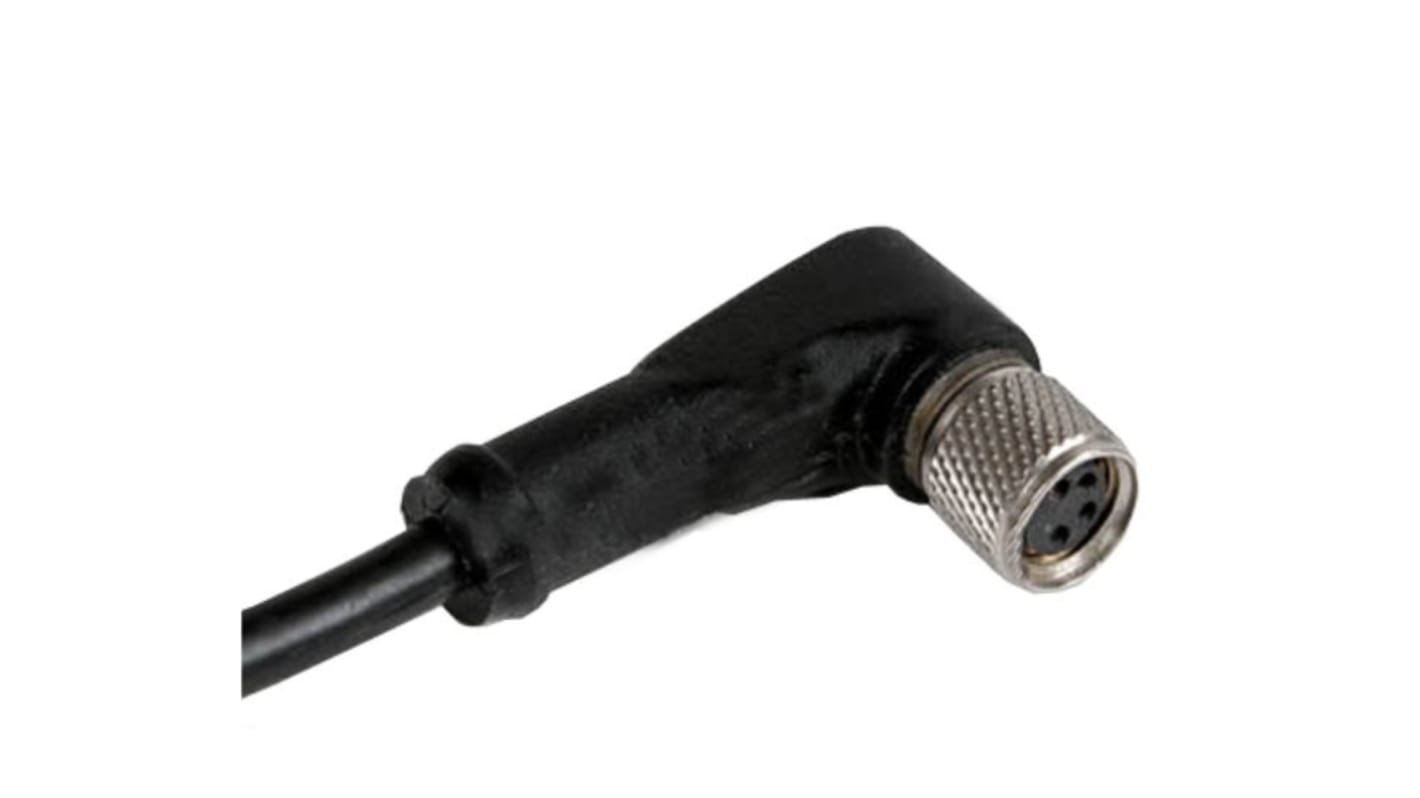 RS PRO Érzékelő-működtető kábel, M8 - Szereletlen - 4 érintkező, 30 V, 4 A, 2m