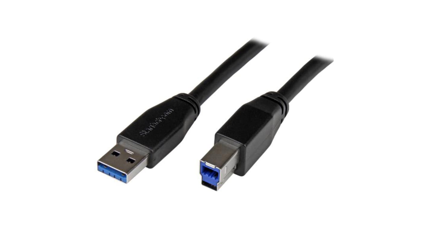 Cable USB 3.0 StarTech.com, con A. USB A Macho, con B. USB B Macho, long. 1m, color Azul