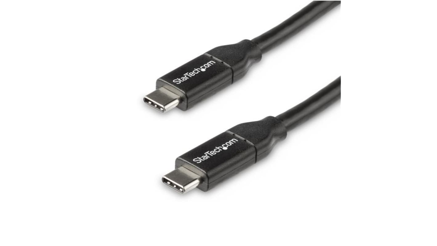 StarTech.com USB 2.0 Cable, Male USB C to Male USB C USB-C Charging Cable, 0.5m