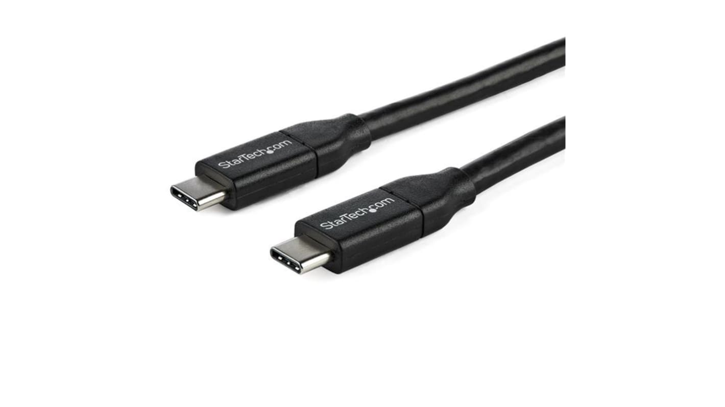 StarTech.com USB 2.0 Cable, Male USB C to Male USB C Cable, 1m