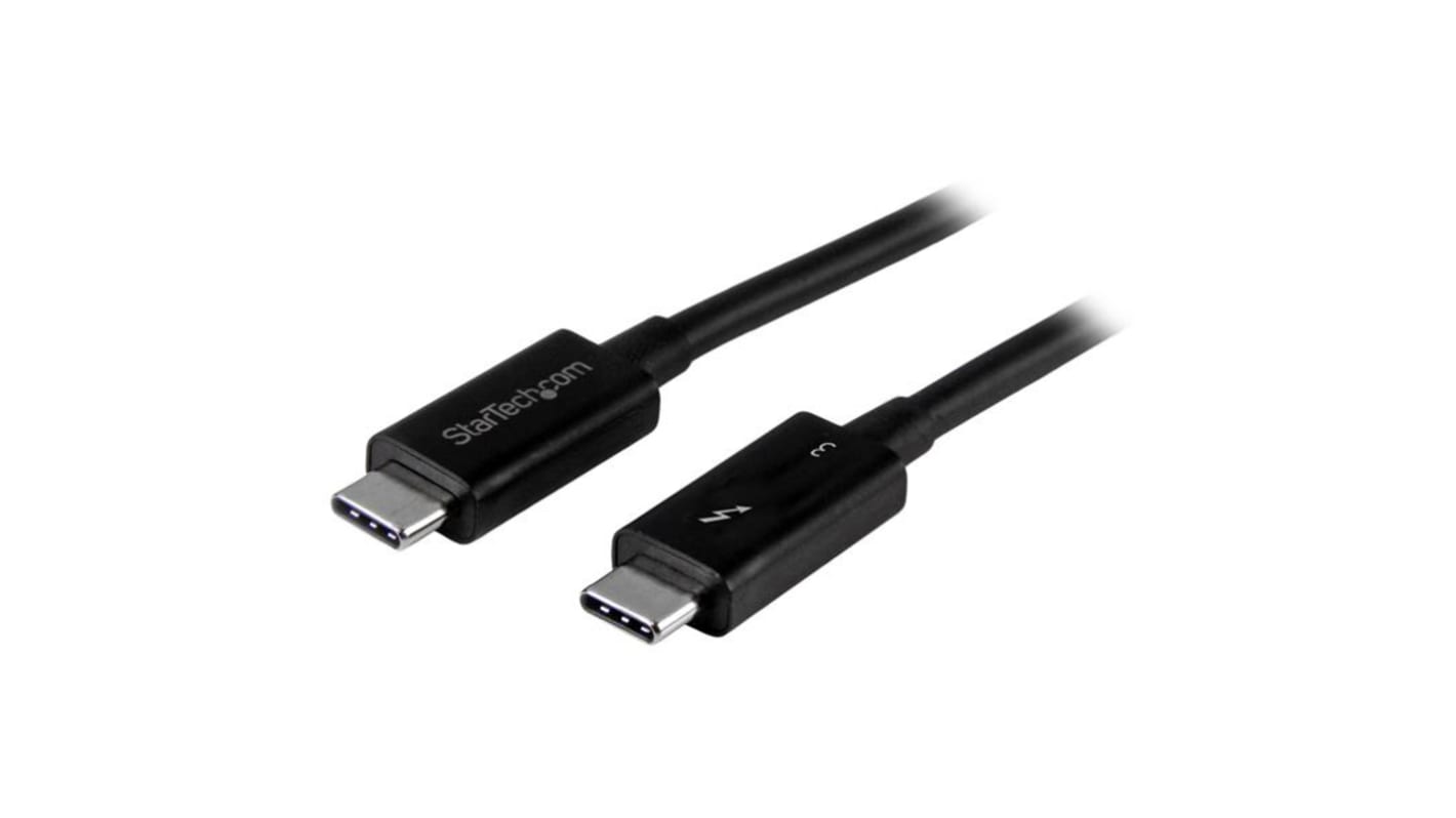 Câble USB Startech Thunderbolt 3 vers Thunderbolt 3, 2m, Noir