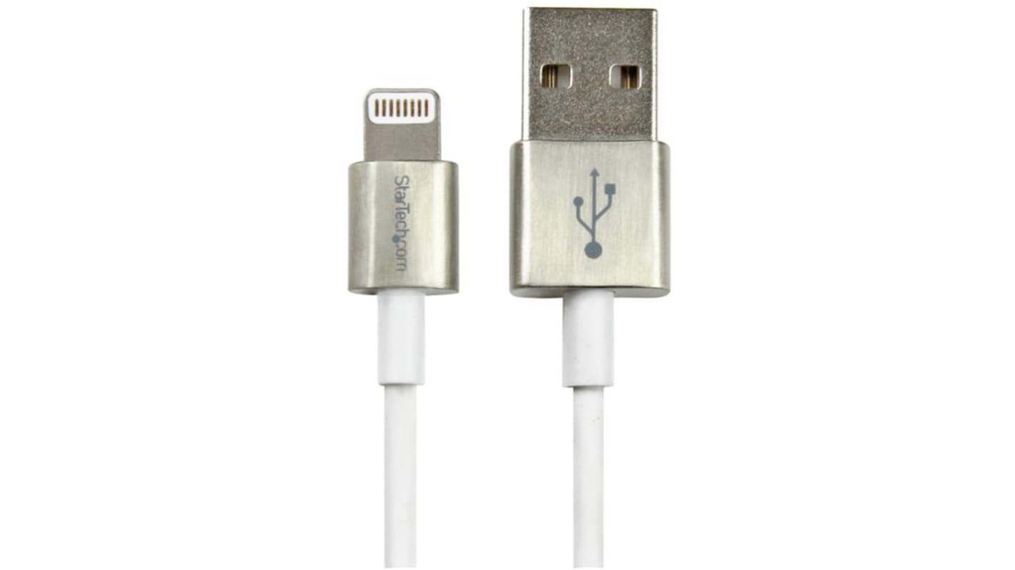 Cable USB 2.0 Startech, long. 1m, color Blanco