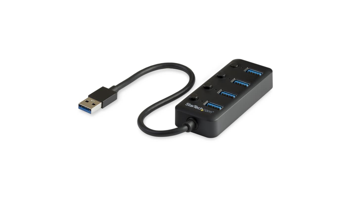 Hub USB StarTech.com HB30A4AIB, USB 3.0 USB 4 ports, USB A