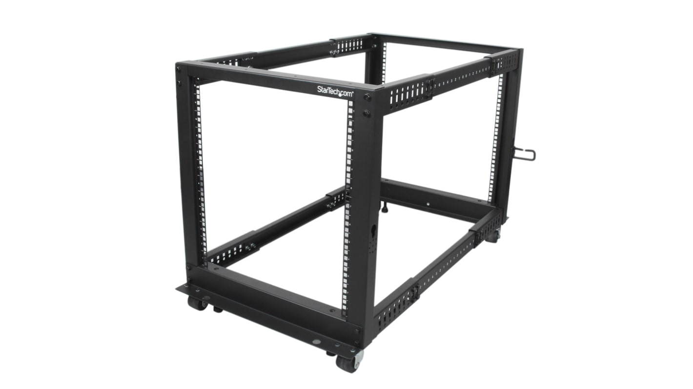 StarTech.com Black 12U Steel Server Rack , with 4-Post Frame