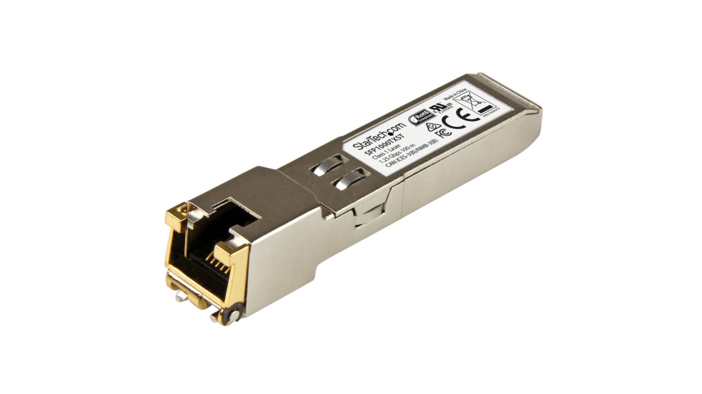 Ricetrasmettitore StarTech.com RJ45, Rame, 1000Mbit/s, compatibile con MSA