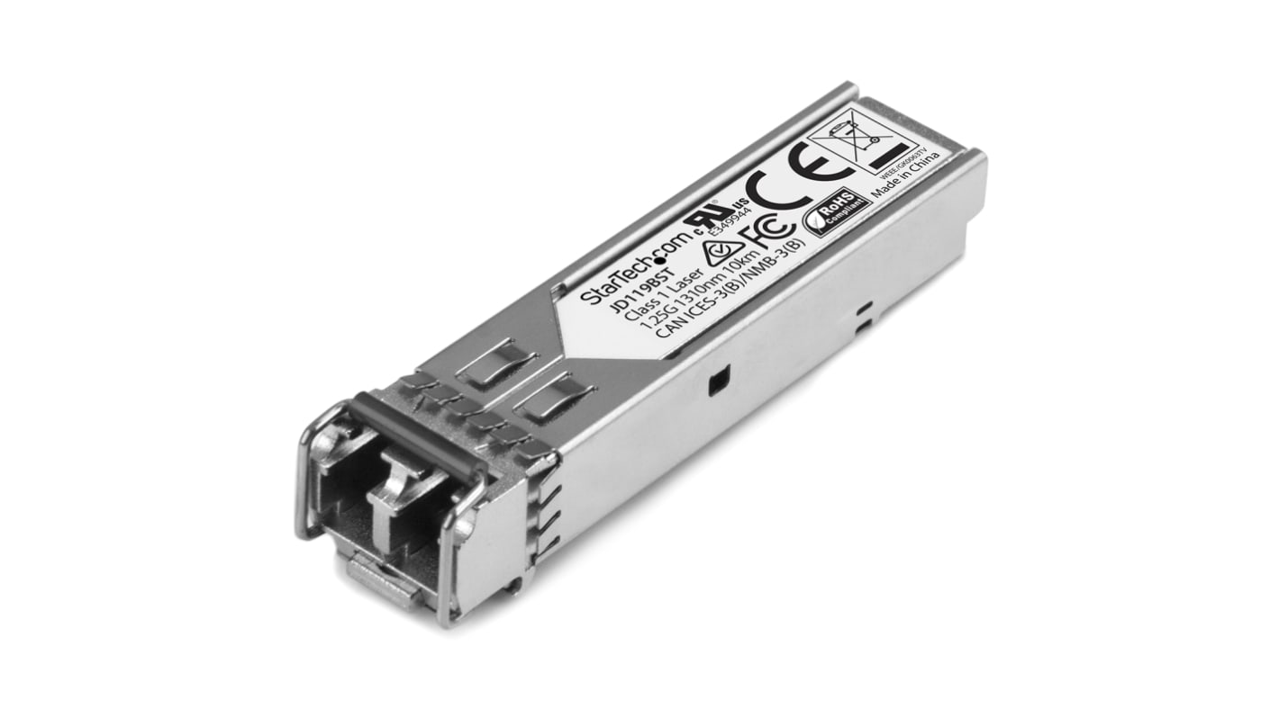 StarTech.com HP, SFP modul, LC, Egyszeres üzemmód, 1000Mbit/s, Teljes duplex