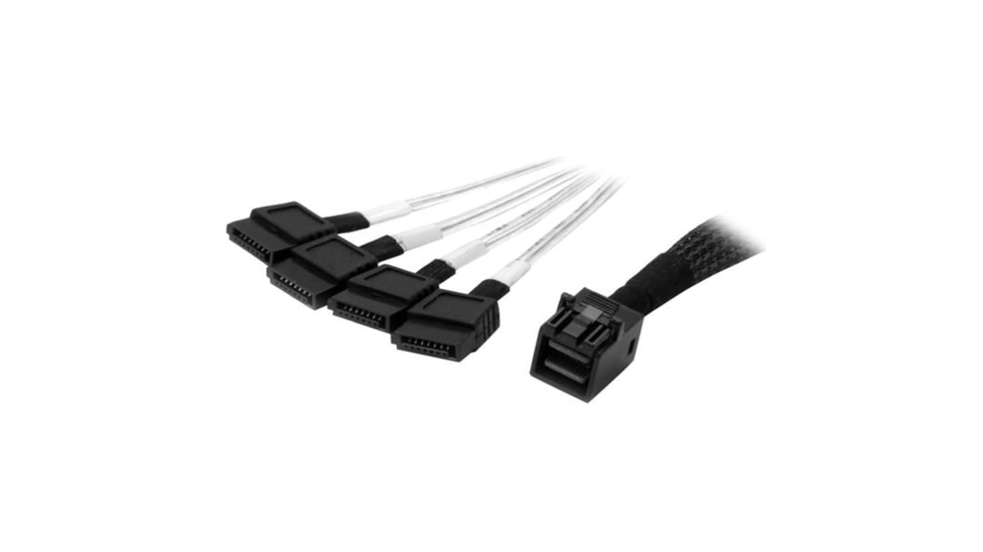 Cable SATA StarTech.com, con. A: Mini-SAS interno HD Macho de 36 vías, con. B: Datos SATA Macho de 7 vías, long 1m