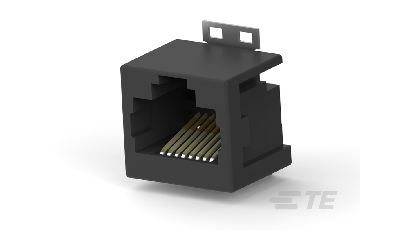 TE Connectivity 1-338088 Cat.3 RJ45-Steckverbinder Buchse, 1-Port 8-polig Ungeschirmt, SMD Vertikal