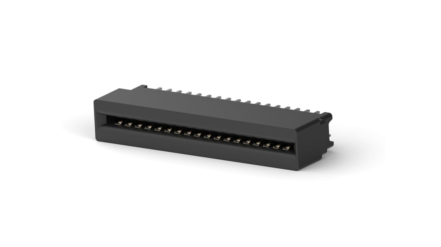 Connettore terminale TE Connectivity Femmina, Card Edge, 36 vie, passo 2.54mm, 2 file, Montaggio con foro passante