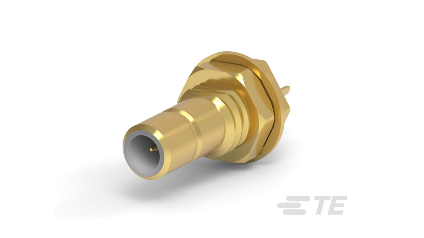 TE Connectivity, jack Cable Mount MCX Connector, 50Ω, Crimp Termination, Straight Body