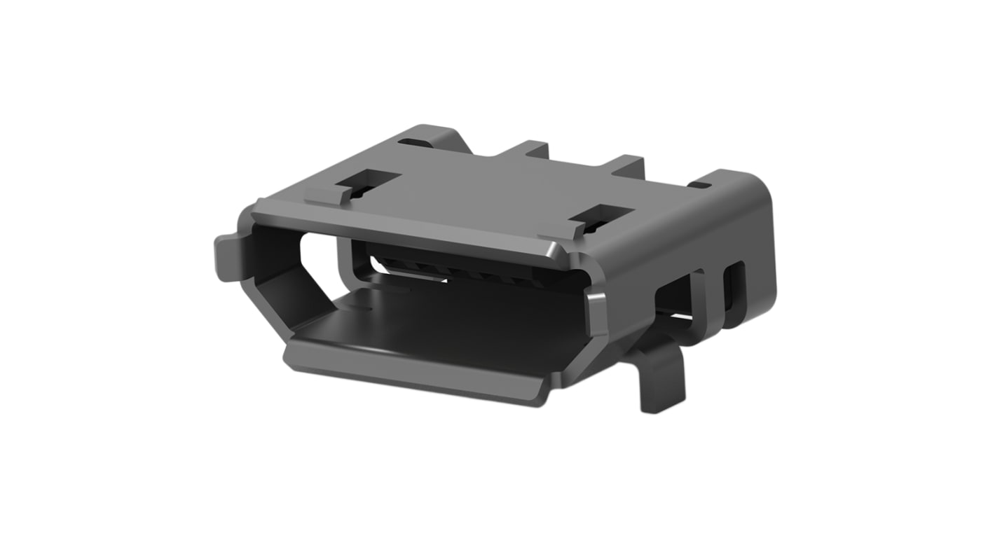 TE Connectivity USB-Steckverbinder 2.0 Micro B Buchse / 1.8A, SMD