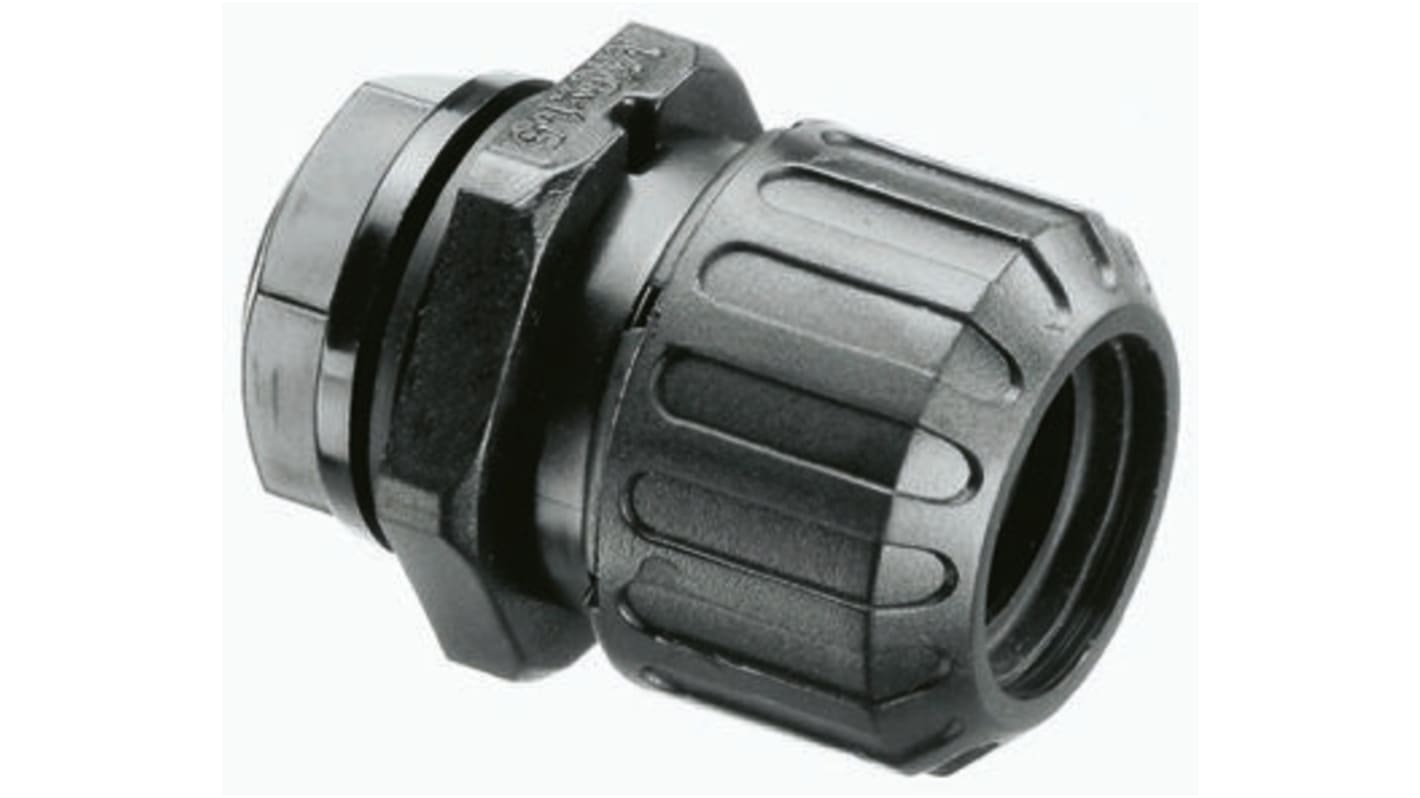 ASF21/PG16/A & AWB21 Adaptaflex Straight, Conduit Fitting, 21mm