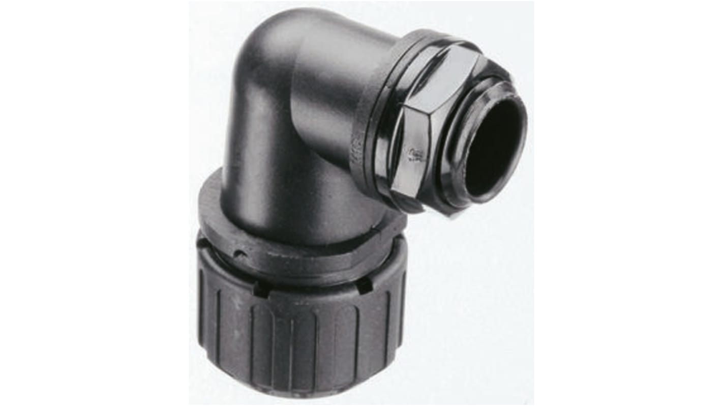 ASF13/PG9/90 & AWB13 Adaptaflex 90° Elbow, Conduit Fitting, 13mm