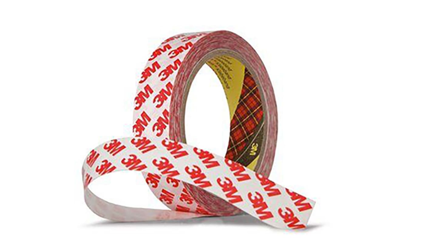 3M™ High Performance Double Coated Tape 9088-200, Clear, 1550 mm x 50 m,  0.20 mm, 1 Roll/Case