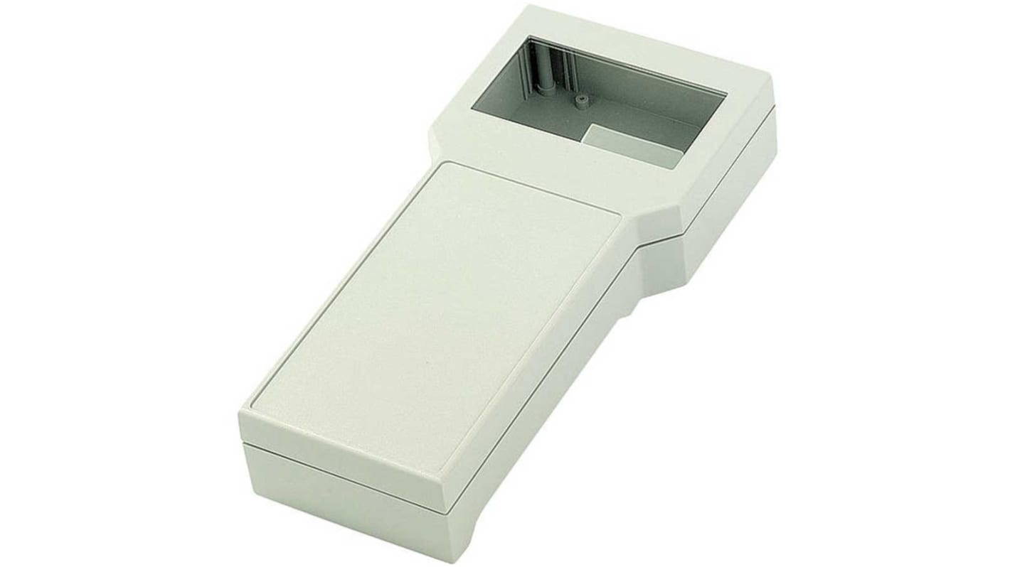 Caja portátil Bopla de ABS Gris, 224 x 106 x 40mm, con ventana para display, muesca de teclado, IP65