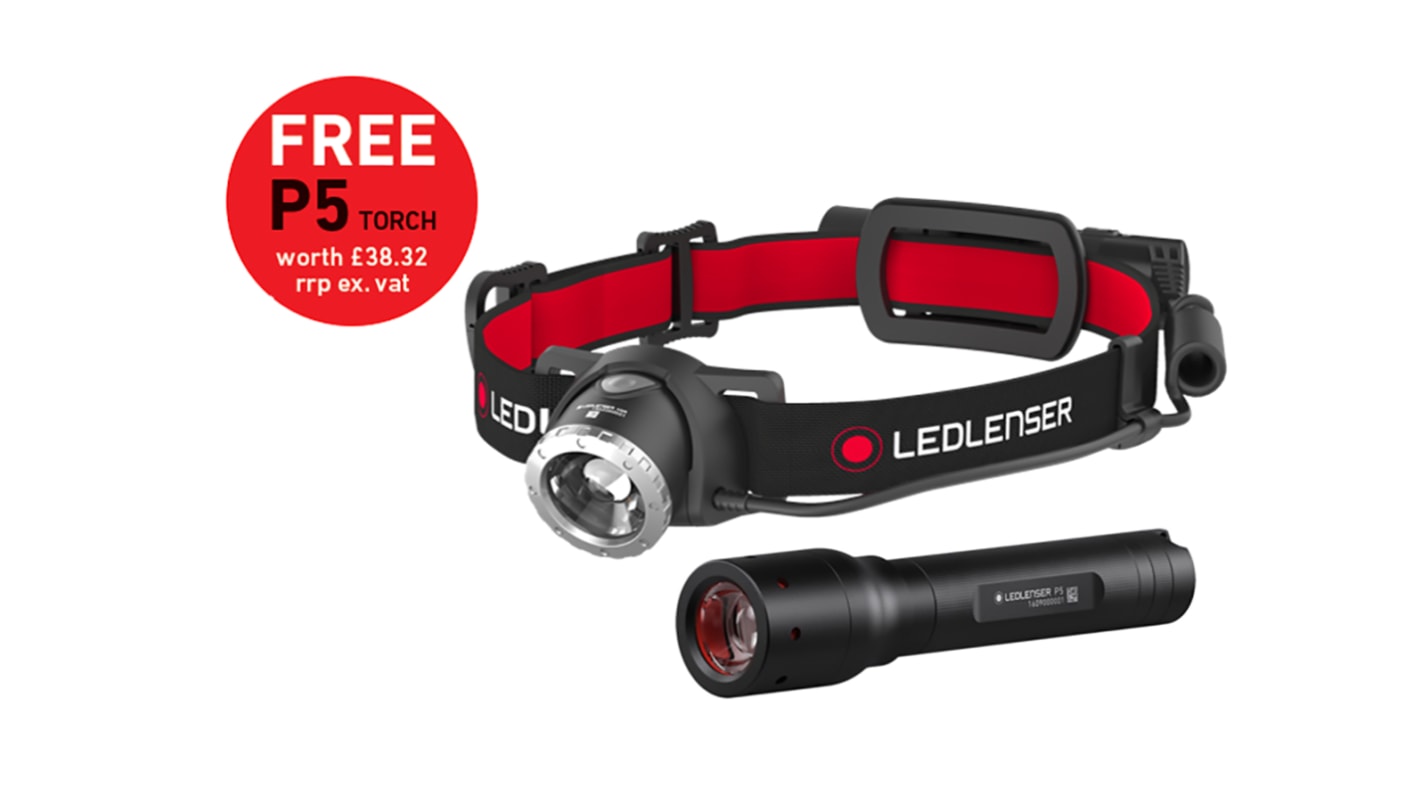 LEDLENSER LED Stirnlampe 600 lm, 140 lm / 150 m, 120 m, Li-Ion Batterien