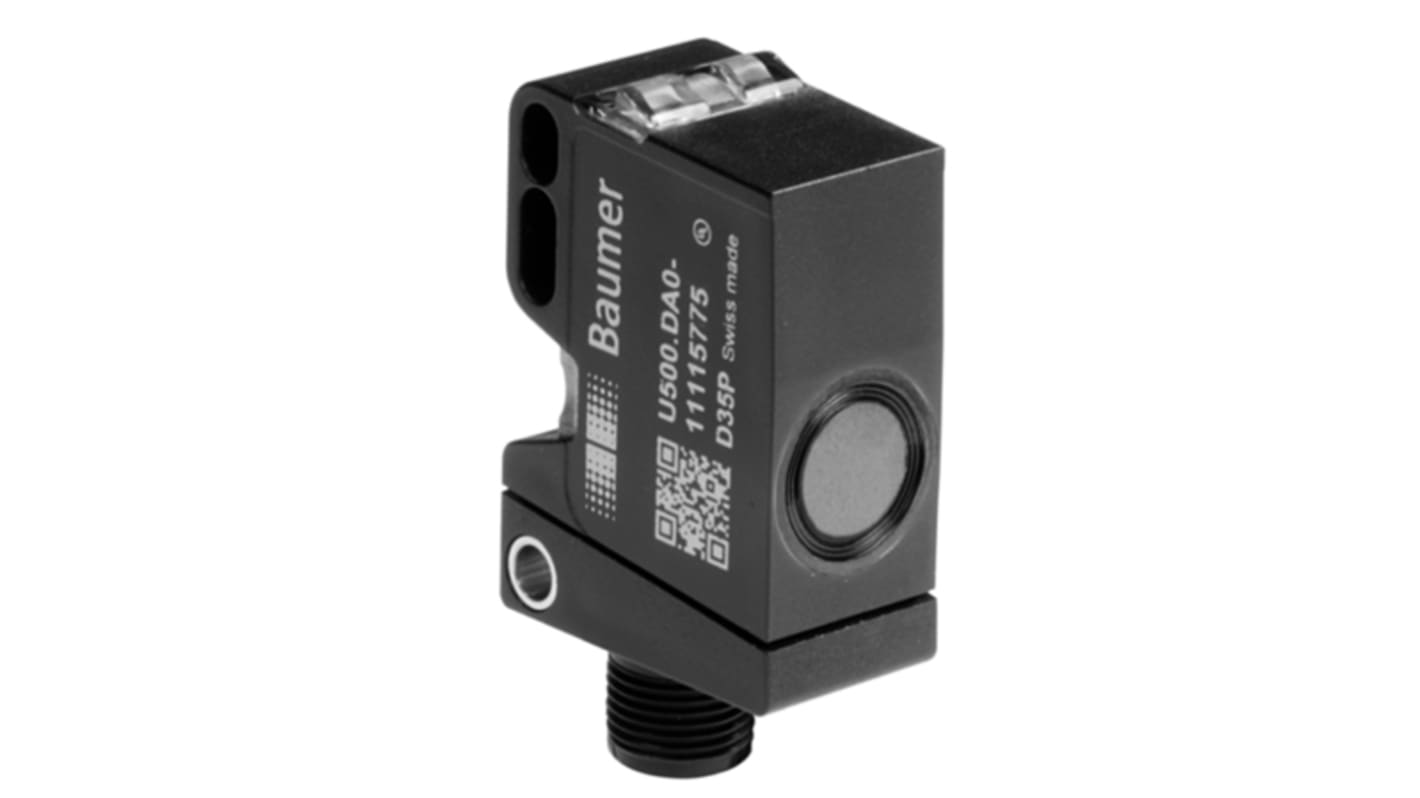 Baumer Ultrasonic Block-Style Proximity Sensor, 70 → 1000 mm Detection, 12 → 30 V dc, IP67