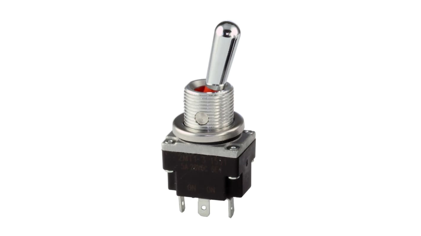 Interruptor de palanca SPDT IP67, IP68, Funcionamiento On-Off-On