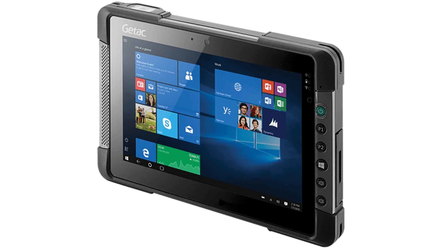 Tablet 4GB 910g Getac Windows 10 Pro, schermo 8poll, Built-In Camera, 227 x 151 x 24mm ATEX