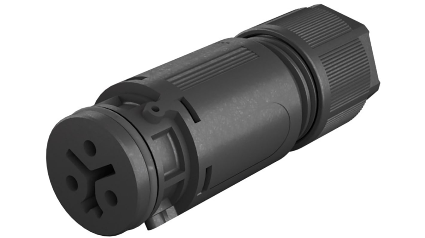 Wieland RST 08i2/3 Series Circular Connector, 2-Pole, Female, Cable Mount, 8A, IP66, IP68, IP69