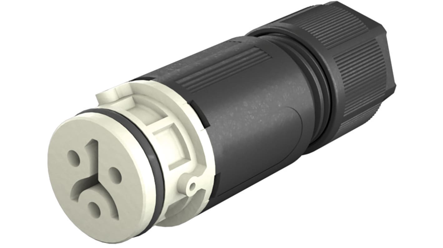 Conector de iluminación Hembra RST 08i2/3, 2 Polos, Montaje de Cable, 50 V, 120 V., 8A, IP66, IP68, IP69