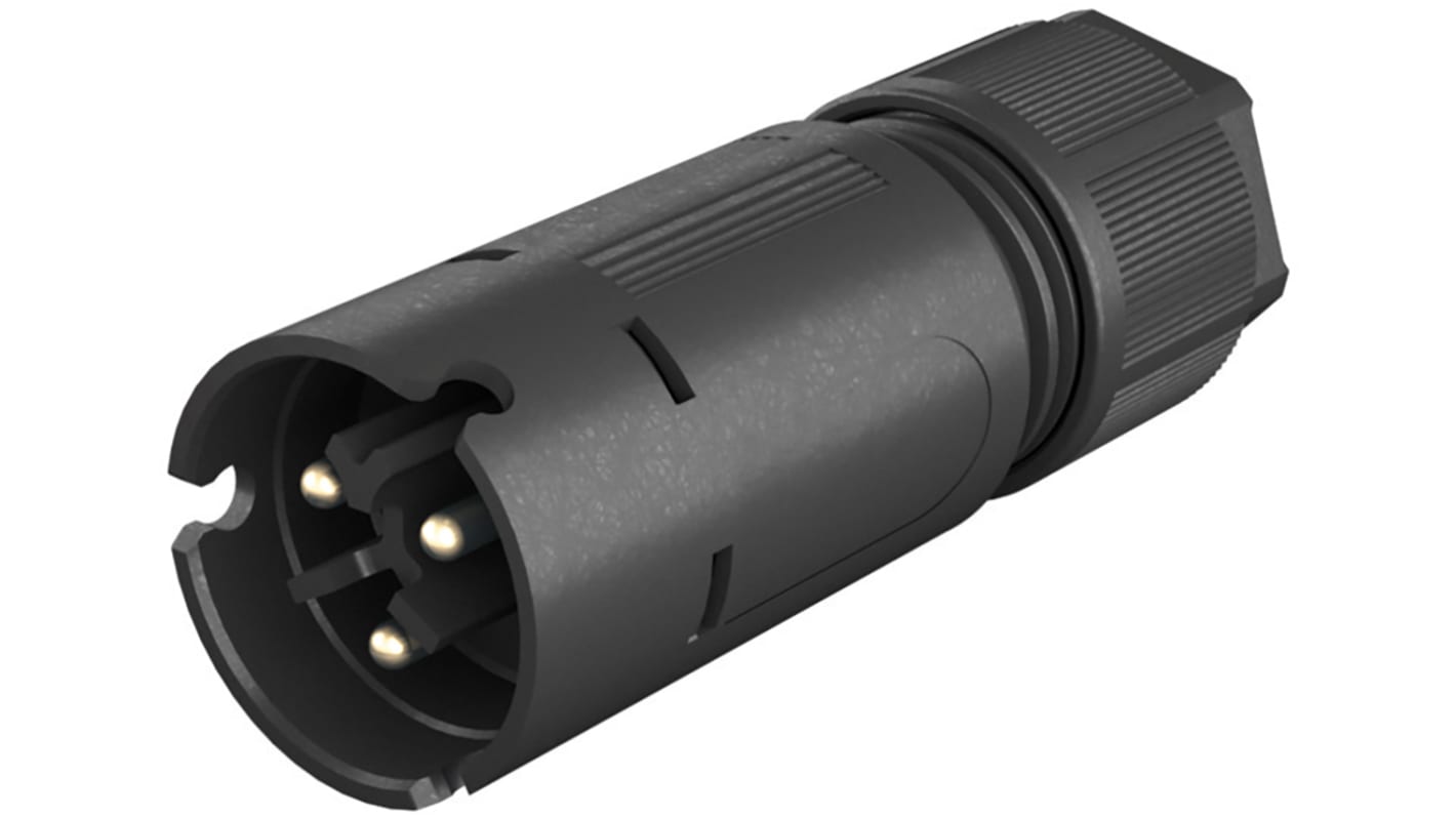 41.032.3053.1 Wieland RST 08i2/3 Series Circular Connector, 3Pole