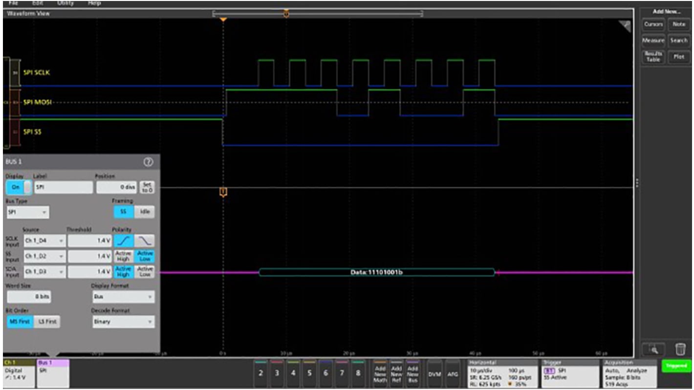 Software pro osciloskop, Sériové spouštění a analýza snímačů pro automobilový průmysl 4-SRAUTOSEN pro Řada MSO 4