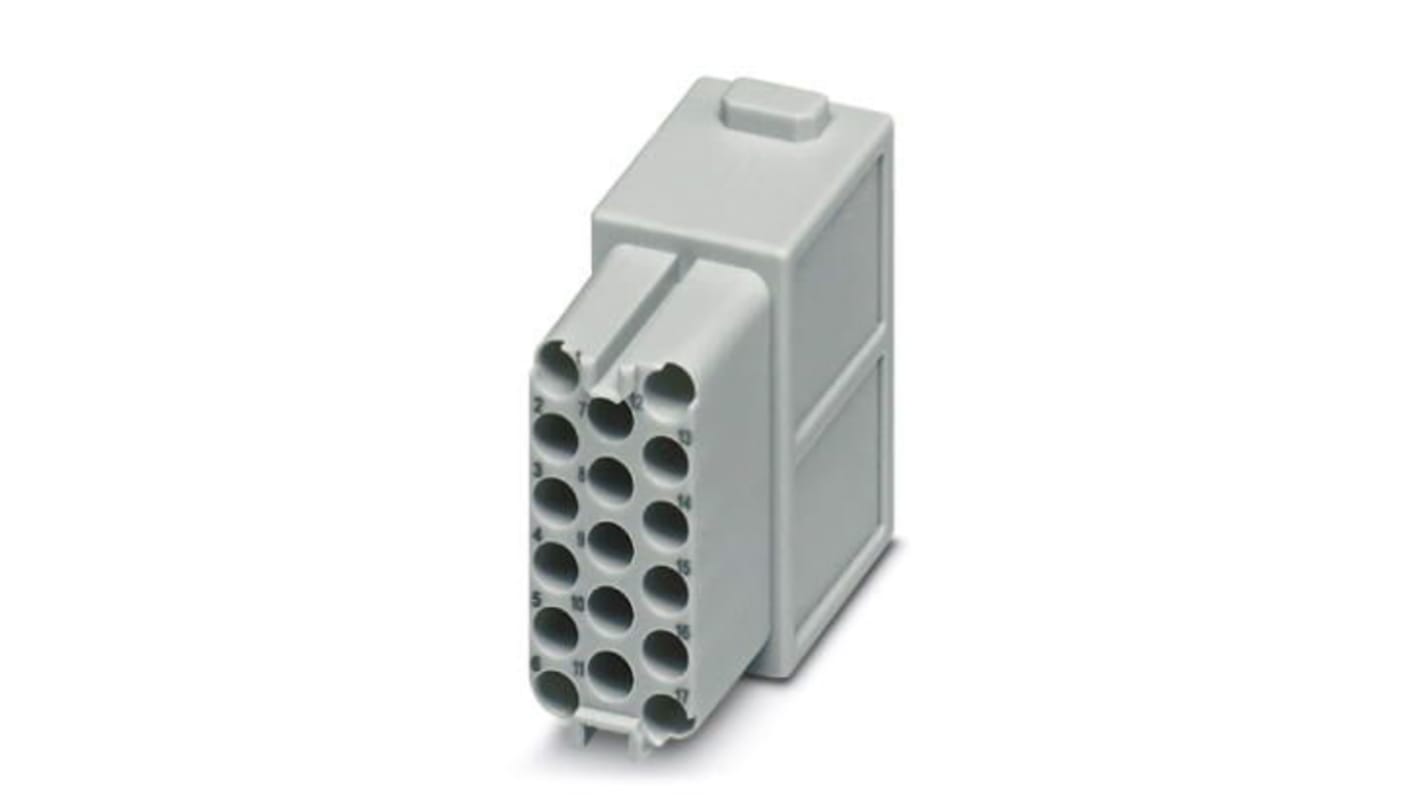 Aislante para conector industrial Phoenix Contact Hembra, serie HC-M-17, configuración 17P