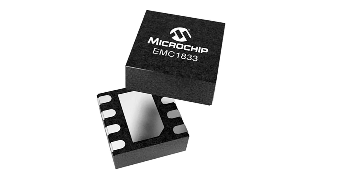 Microchip 温度センサ IC, ±0.25°C, 8-Pin WDFN