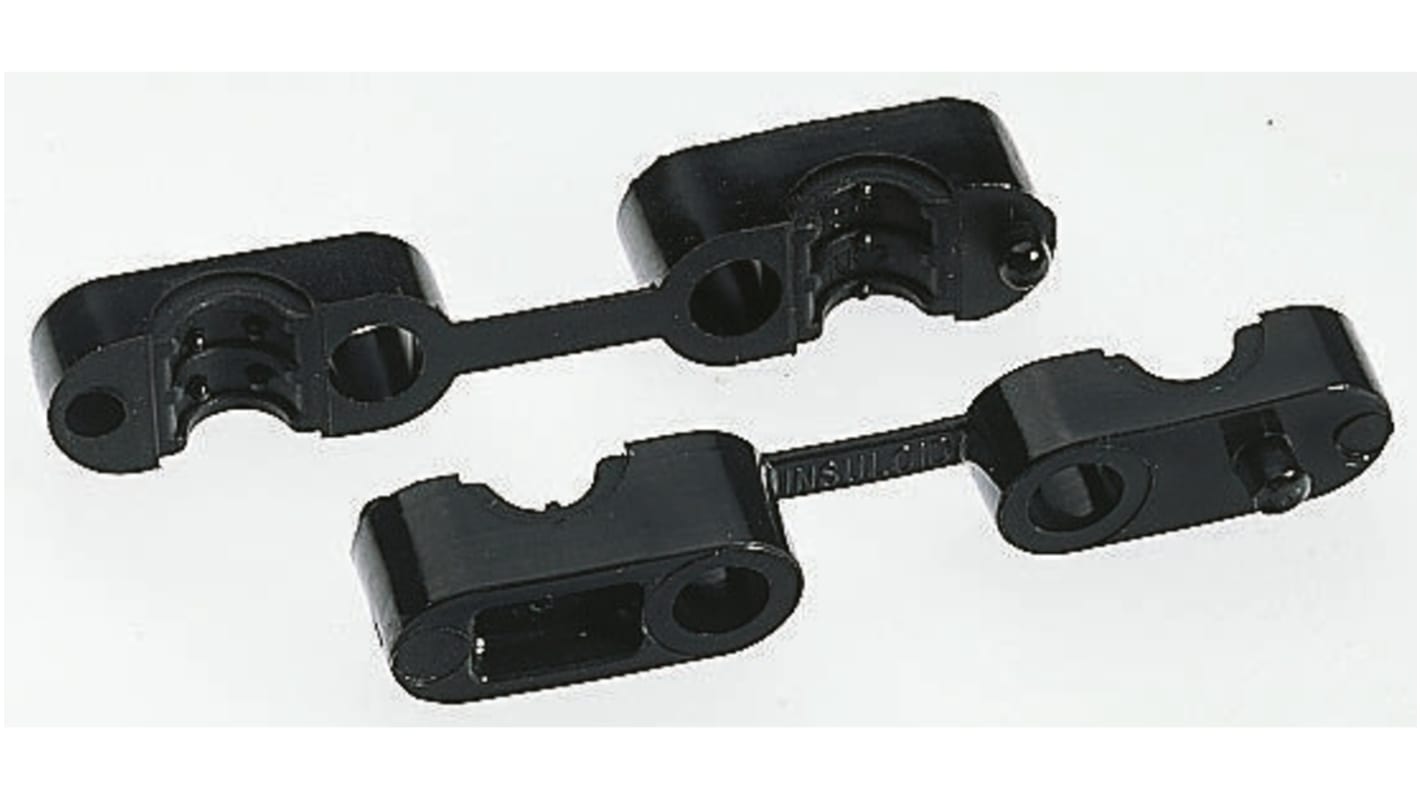 HellermannTyton Black PA 6 Cable Grommet for 5.5 → 6.7mm Cable Dia.