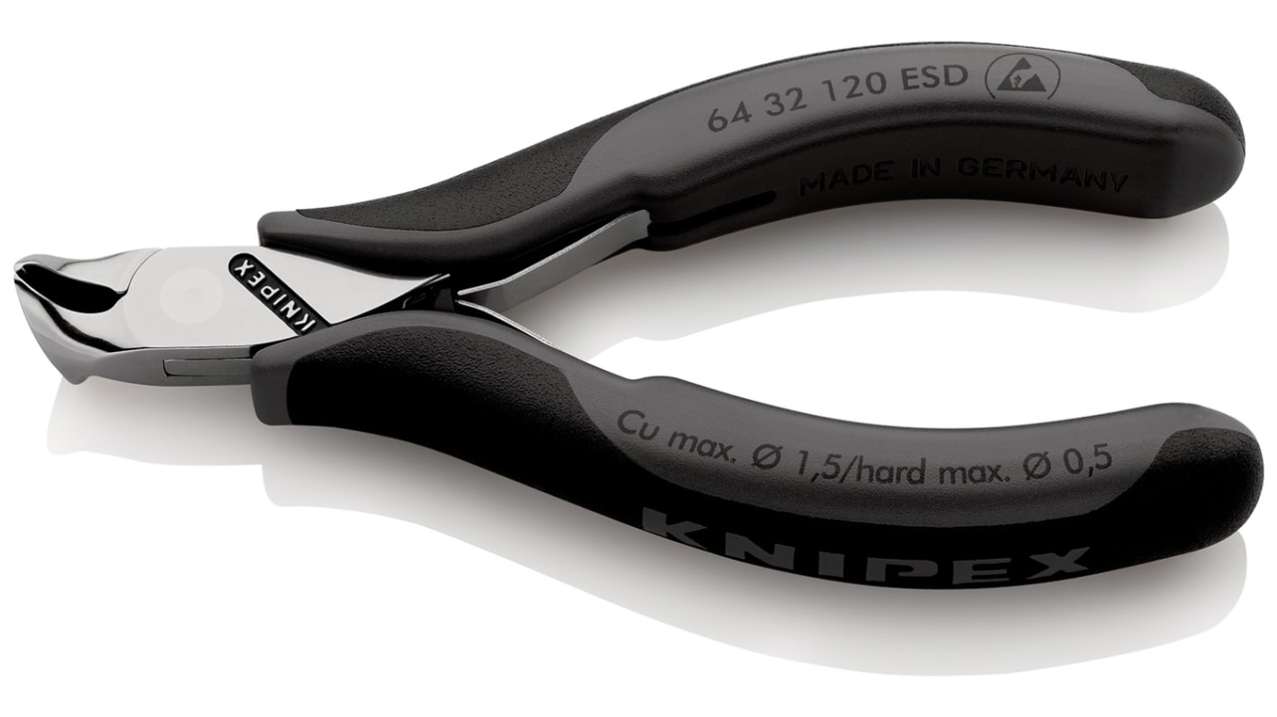 Alicates de corte frontal Knipex, long. total 120 mm